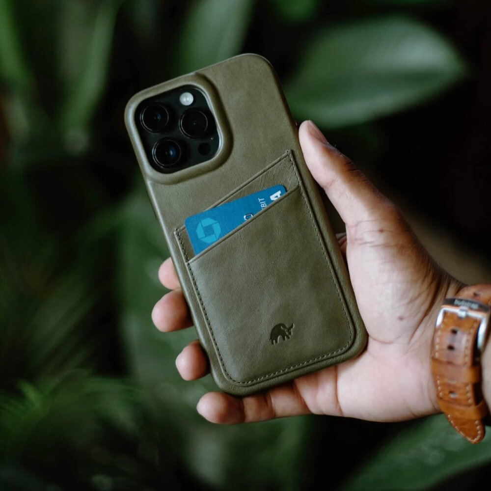 Bullstrap Minimalist Portfolio Case, MAVERICK (Green), iPhone 16 Pro Case, NEW - Picture 11 of 14